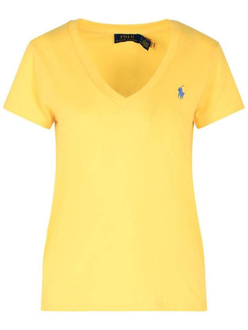 Polo Ralph Lauren Yellow Cotton T-Shirt - POLO RALPH LAUREN - BALAAN 1