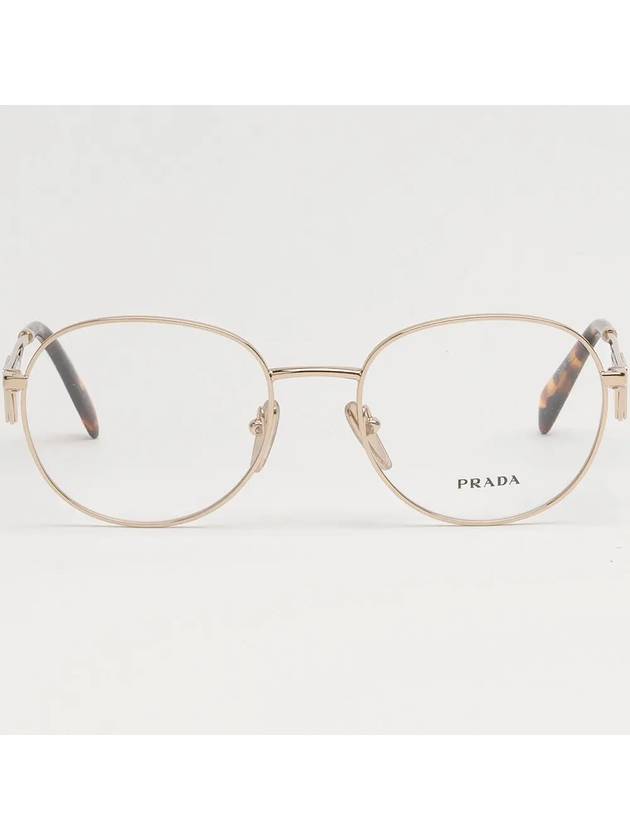 Glasses frame VPRA50 ZVN 1O1 fashion round metal - PRADA - BALAAN 3