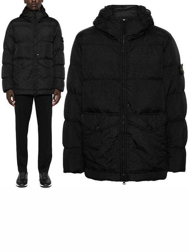 Crinkle Reps Re-Nylon Down Padding Black - STONE ISLAND - BALAAN 2