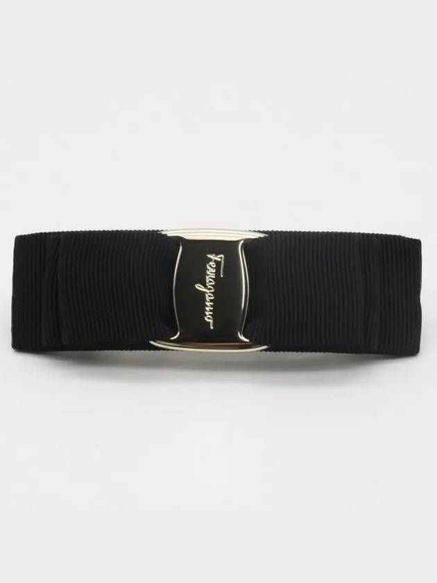 Vara Bow Hair Clip Black - SALVATORE FERRAGAMO - BALAAN 2