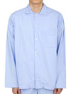 Poplin Long Sleeve Shirt Blue - TEKLA - BALAAN 2