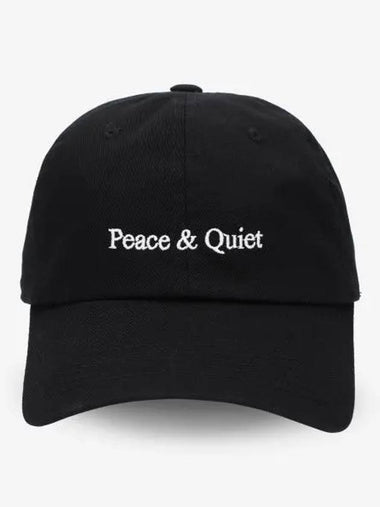 MUSEUM OF PEACE QUIET Classic Wordmark Ball Cap Black MOPQSS2322BLACK - MUSEUM OF PEACE & QUIET - BALAAN 1