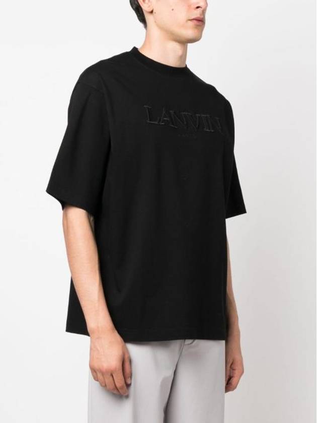 Short Sleeve T Shirt RMTS0026J20810 Black - LANVIN - BALAAN 3