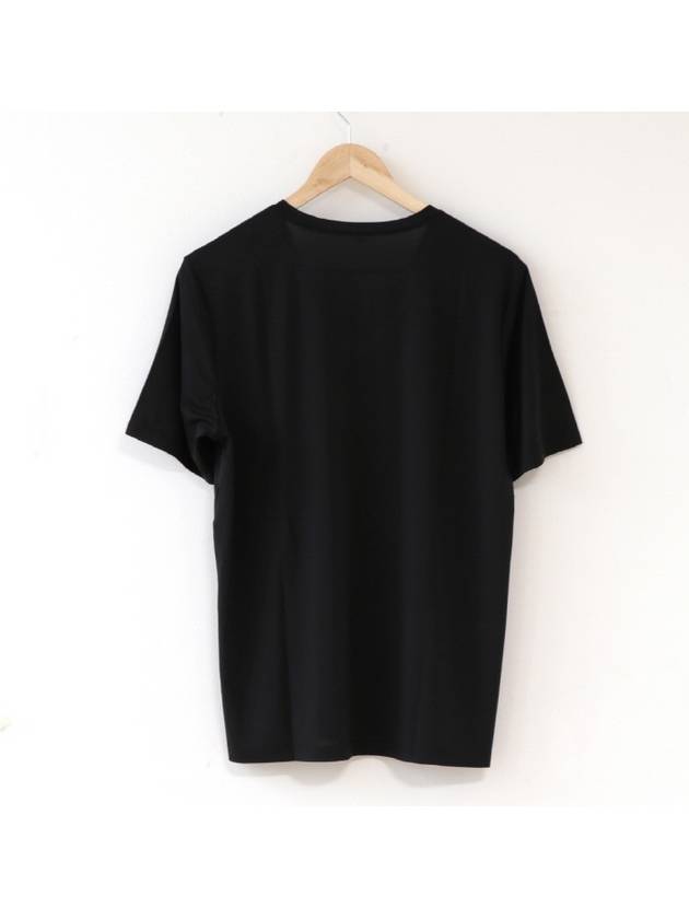 V-neck Short Sleeve T-shirt Black - SUPENER - BALAAN 5