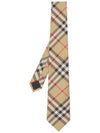 Men's Modern Cut Vintage Check Silk Tie Beige - BURBERRY - BALAAN 4