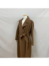 Women's Venice Wool Robe Single Coat Brown Bronze - S MAX MARA - BALAAN 3