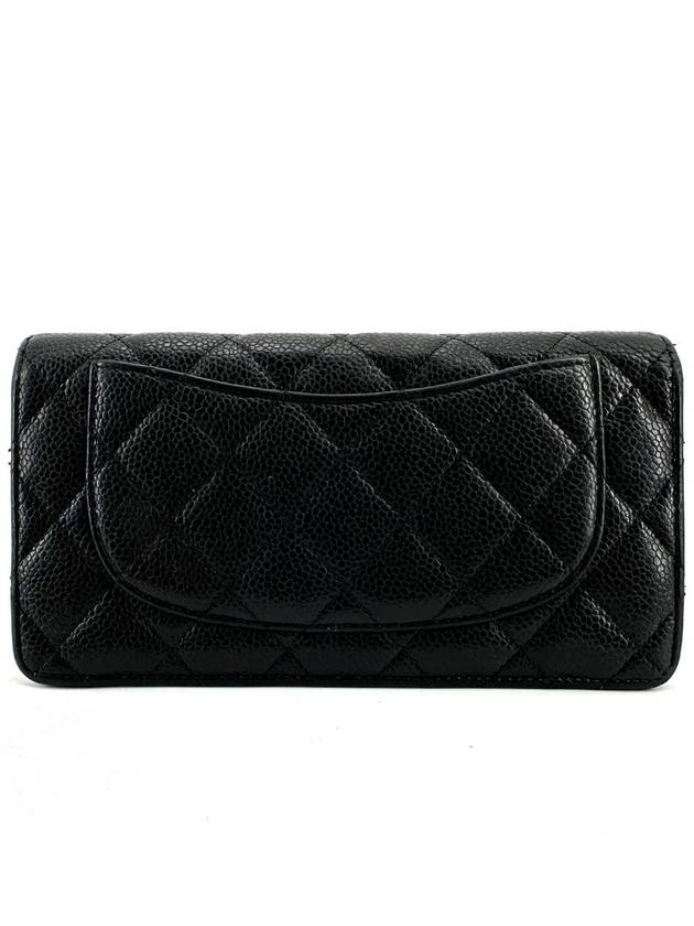 Caviar silver flap long wallet - CHANEL - BALAAN 5