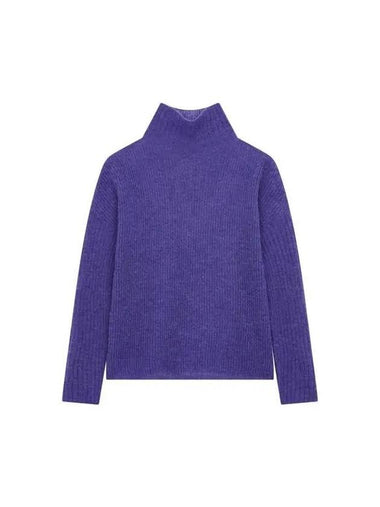 Women s Alpaca Wool Turtleneck Sweater Violet 271269 - EMPORIO ARMANI - BALAAN 1