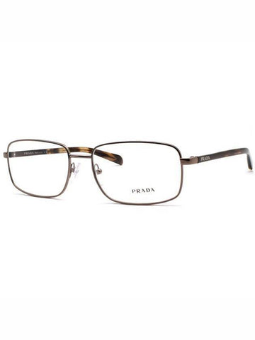 Eyewear Rectangle Glasses Brown - PRADA - BALAAN 1