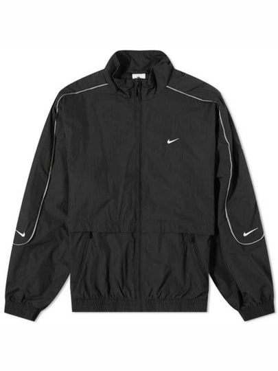 NSW Solo Swoosh Woven Track Jacket Black - NIKE - BALAAN 2