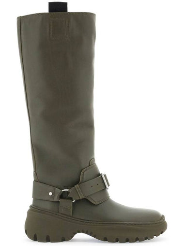 equestrian-style leather riding boots - BURBERRY - BALAAN 1