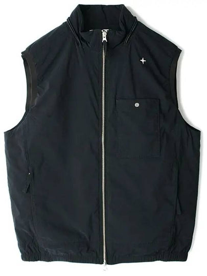 Stone Island logo embroidered sleeveless gilet - STONE ISLAND - BALAAN 2