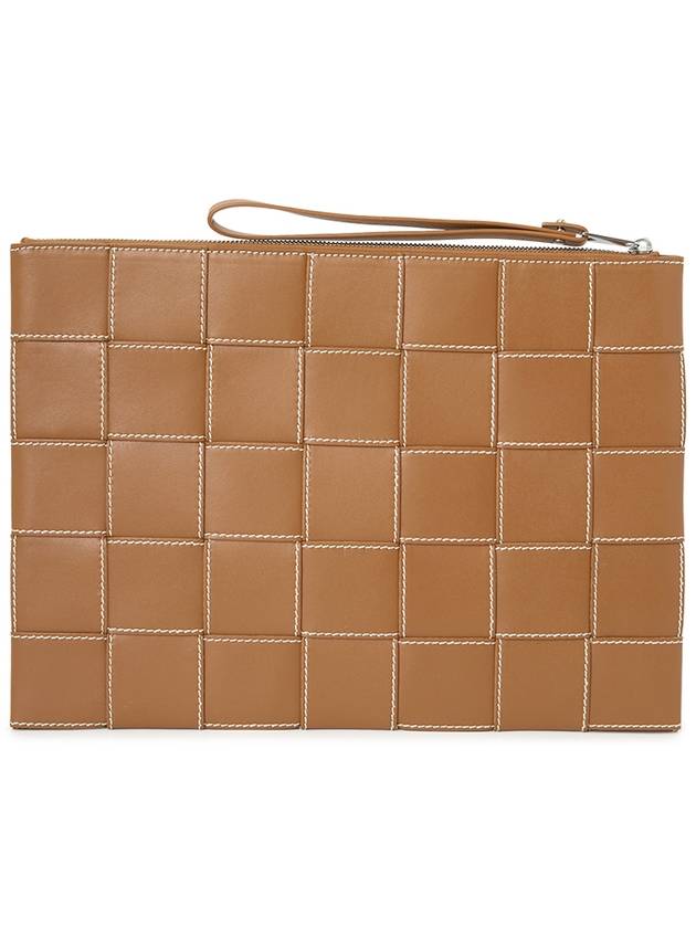 Men’s Intrecciato Clutch Bag Brown - BOTTEGA VENETA - BALAAN 4