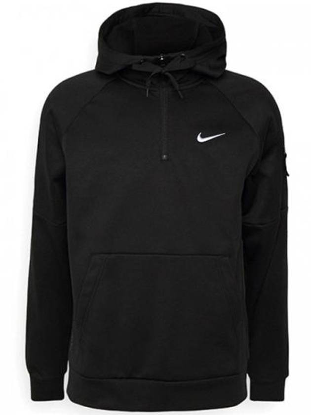 Golf Therma-Fit Fitness 1/4 Zip Hoodie Black - NIKE - BALAAN 2