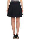 University Striped Mini Pleated Skirt Navy - THOM BROWNE - BALAAN 5