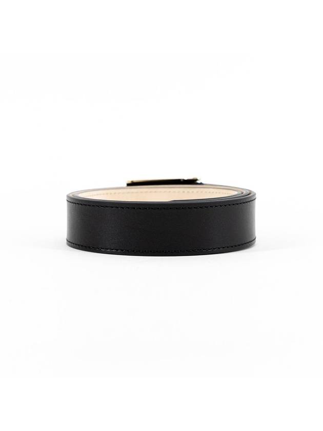 Clip Closer Leather Belt Black - LEMAIRE - BALAAN 4