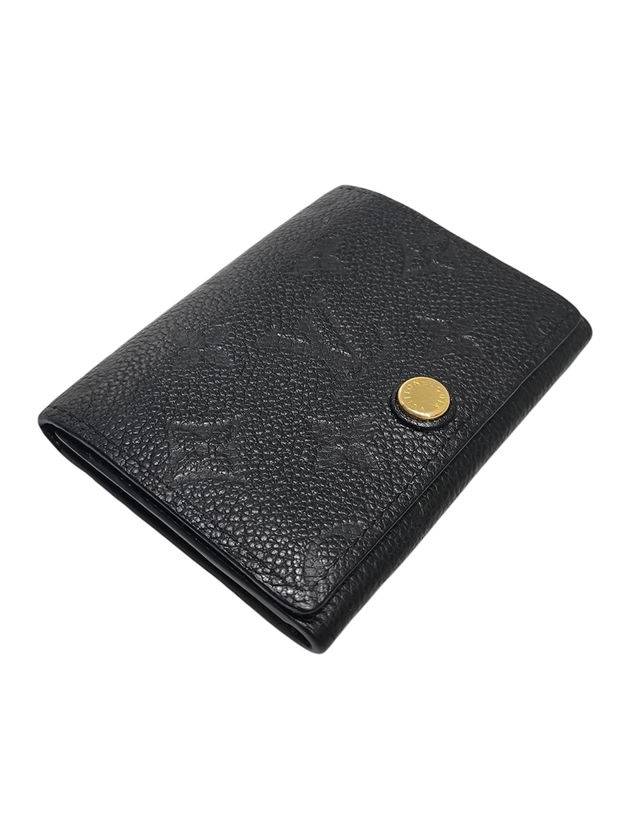 Monogram Embossed Leather Card Wallet Black - LOUIS VUITTON - BALAAN 4