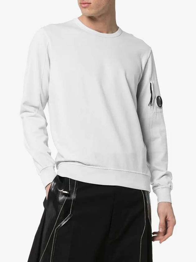 11Th Anniversary Lens Wappen Pocket Sweatshirt White - CP COMPANY - BALAAN 4