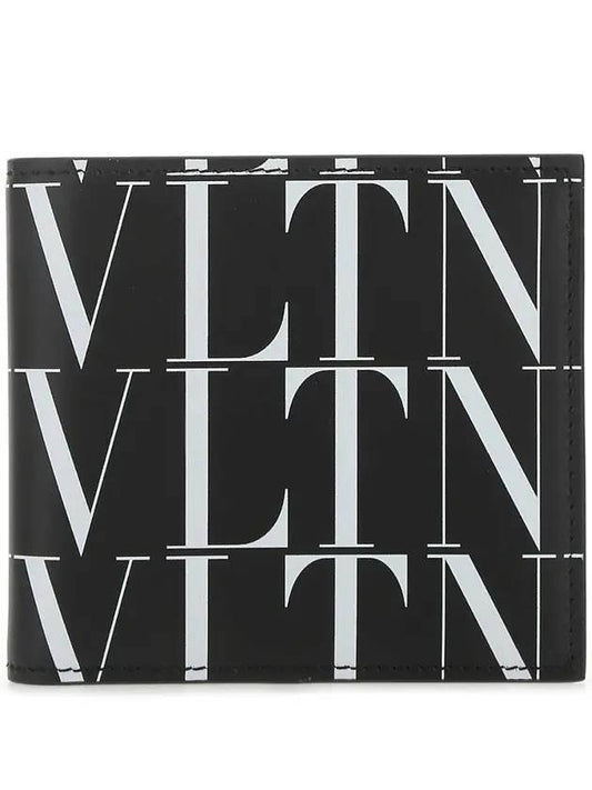 VLTN Logo Times Bicycle Wallet Black - VALENTINO - BALAAN.