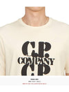 30/1 Jersey Graphic Short Sleeve T-Shirt Beige - CP COMPANY - BALAAN 6