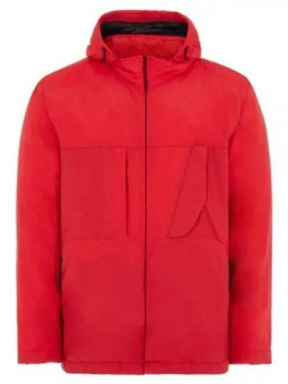 Compass Embroidered Hooded Jacket Red - STONE ISLAND - BALAAN 2