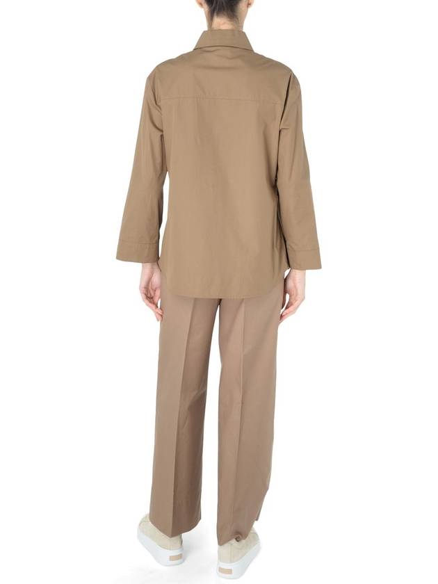 Epsilon Cotton Shirt Brown - S MAX MARA - BALAAN 4