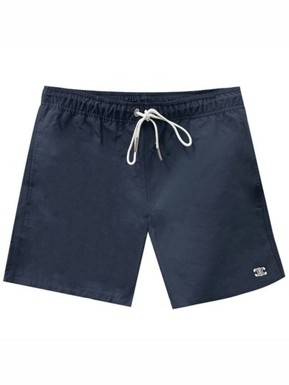 Triomphe Embroidered Swim Shorts Navy - CELINE - BALAAN 2