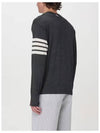 4 Bar Armband Classic Merino Wool Knit Top Dark Grey - THOM BROWNE - BALAAN 6