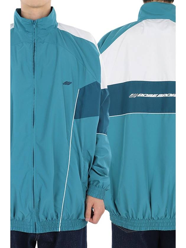 Men s panel track clothing jacket blue green MRSS23132 TEALWHITE - MARTINE ROSE - BALAAN 2