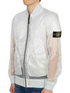 Men's Waffen Piatina Transparent Bomber Jacket Ice - STONE ISLAND - BALAAN 4