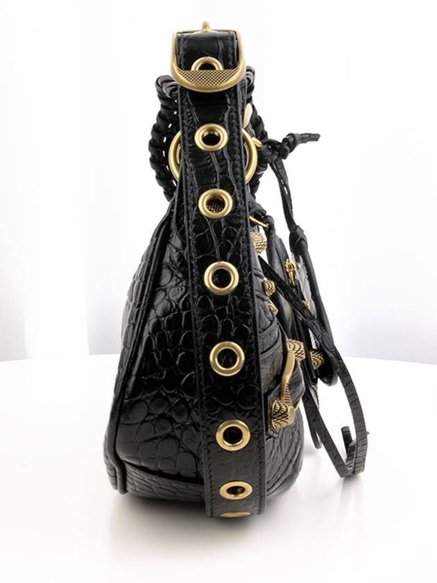 Lecagol XS Black Crocodile Gold 671309 - BALENCIAGA - BALAAN 4