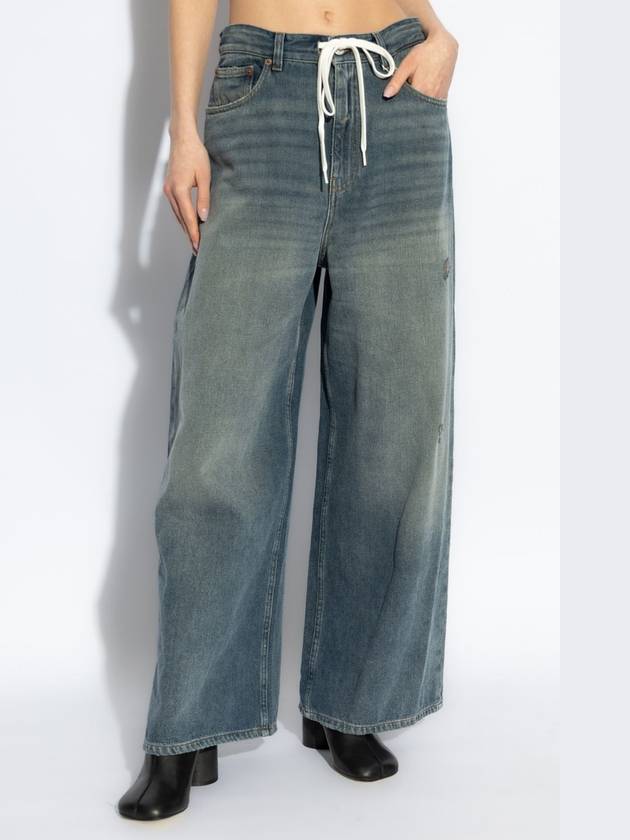 MM6 Maison Margiela Jeans With Vintage Effect, Women's, Blue - MAISON MARGIELA - BALAAN 3