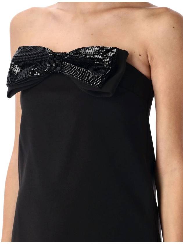 Self-Portrait Bandeau Mini Dress Bow - SELF PORTRAIT - BALAAN 3