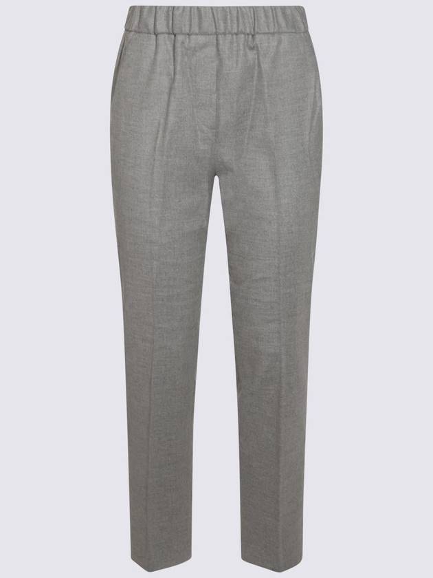 Antonelli Grey Wool Blend Pants - ANTONELLI - BALAAN 1