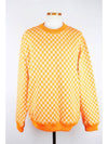 Damier crew neck knit orange XL - LOUIS VUITTON - BALAAN 1