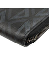 Black CD Diamond Canvas Zipper Long Wallet - DIOR - BALAAN 6