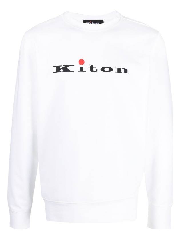 24 Logo Men's Sweatshirt Long Sleeve White - KITON - BALAAN 5