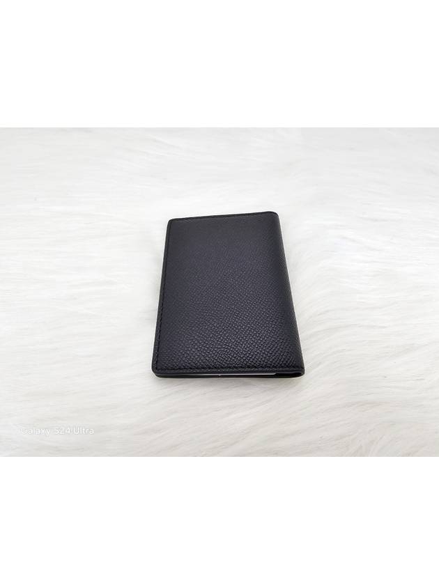 Stitched Bi-Fold Leather Card Wallet Black - MAISON MARGIELA - BALAAN 5