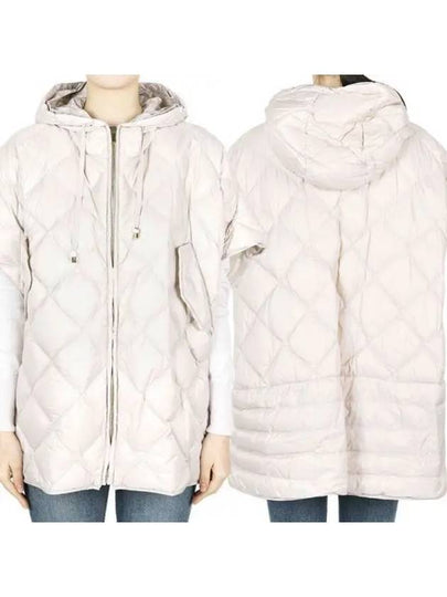 Treman Zip-Up Padded Cape Ivory - MAX MARA - BALAAN 2