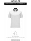 Logo Patch Short Sleeve Polo Shirt Off White - MONCLER - BALAAN 3