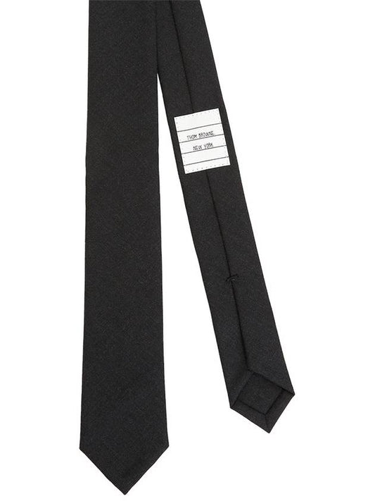 Super 120S Twill Tie Black - THOM BROWNE - BALAAN 2