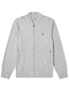 Men's Embroidered Pony Logo Zip-up Jacket Grey - POLO RALPH LAUREN - BALAAN 2