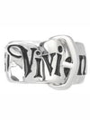 Logo BELT Ring Silver - VIVIENNE WESTWOOD - BALAAN.