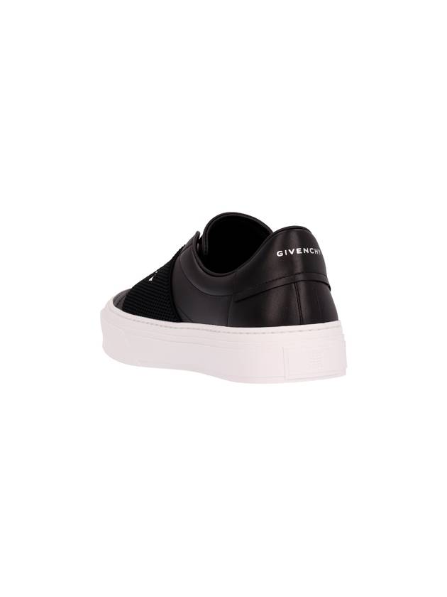 City Court Band Logo Low Top Sneakers Black - GIVENCHY - BALAAN 4