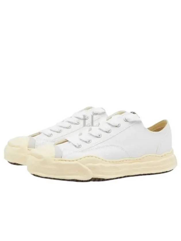 Hank Canvas Low Top Sneakers White - MIHARA YASUHIRO - BALAAN 2