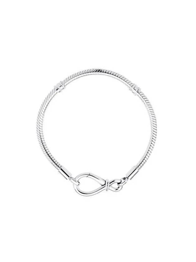 Moments Infinity Note Snake Chain Bracelet Silver - PANDORA - BALAAN 3