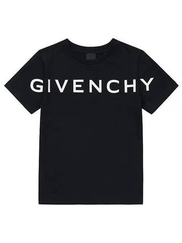 H25447 09B Star Logo Junior Short Sleeve T Shirt 1140724 - GIVENCHY - BALAAN 1