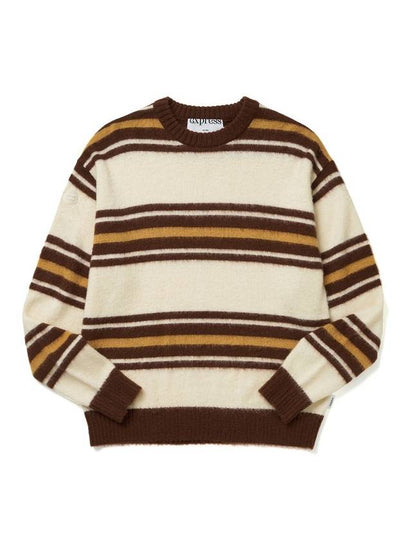 Striped Mohair Knit Top Brown - EXPRESSHOLIDAY - BALAAN 2