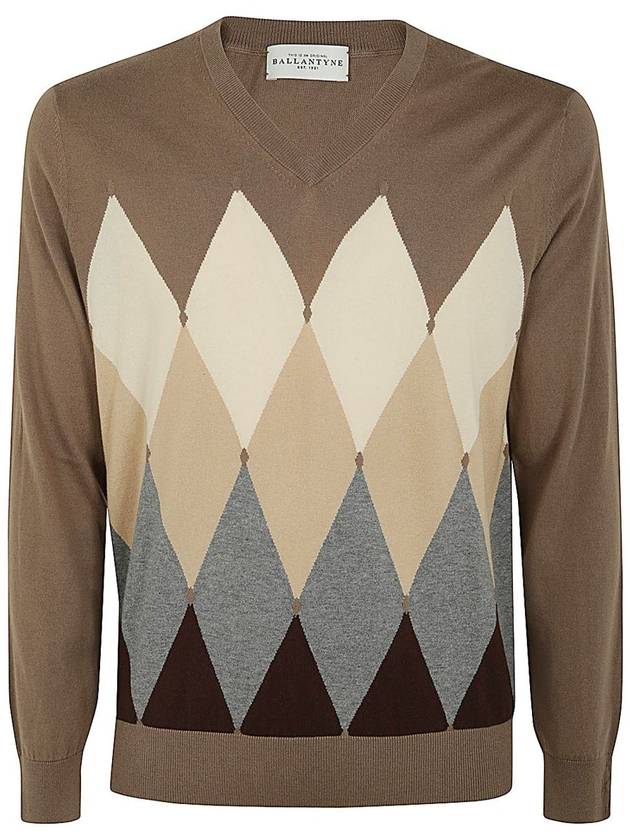 Ballantyne V Neck Pullover Clothing - BALLANTYNE - BALAAN 1