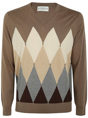 Ballantyne V Neck Pullover Clothing - BALLANTYNE - BALAAN 1